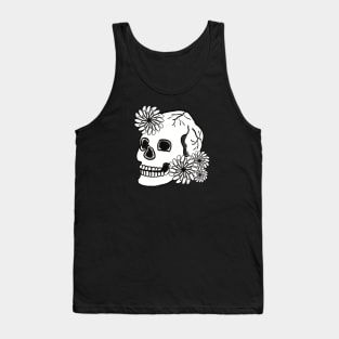 Skull & flowers Tank Top